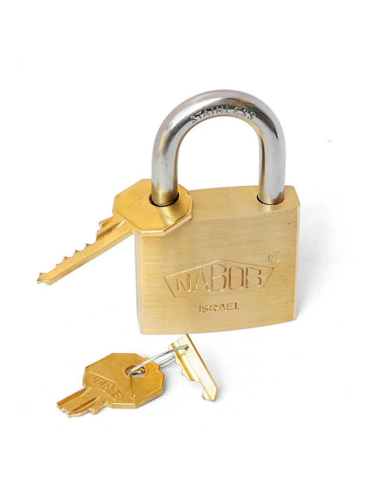 Puzzle lock Feldman en laiton et acier inoxydable