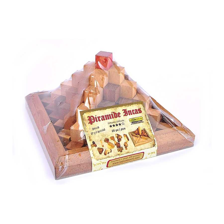 Pyramide des Incas casse-tête en bois prête à être résolu