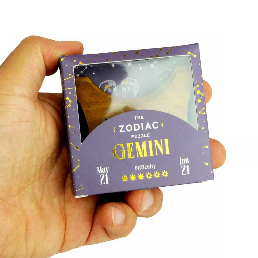Puzzle Zodiaque Gémeaux en bois finition laser