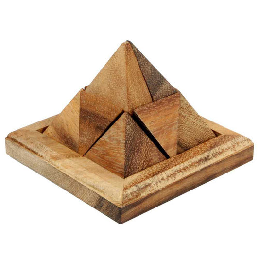 Puzzle pyramidal en bois Pyramid 9 Pcs avec pièces géométriques séparées