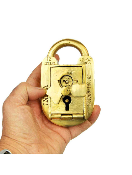 Jainlock – Cadenas-Puzzle Brass Trick Lock | Casse-tête métal & serrure artisanale Logica