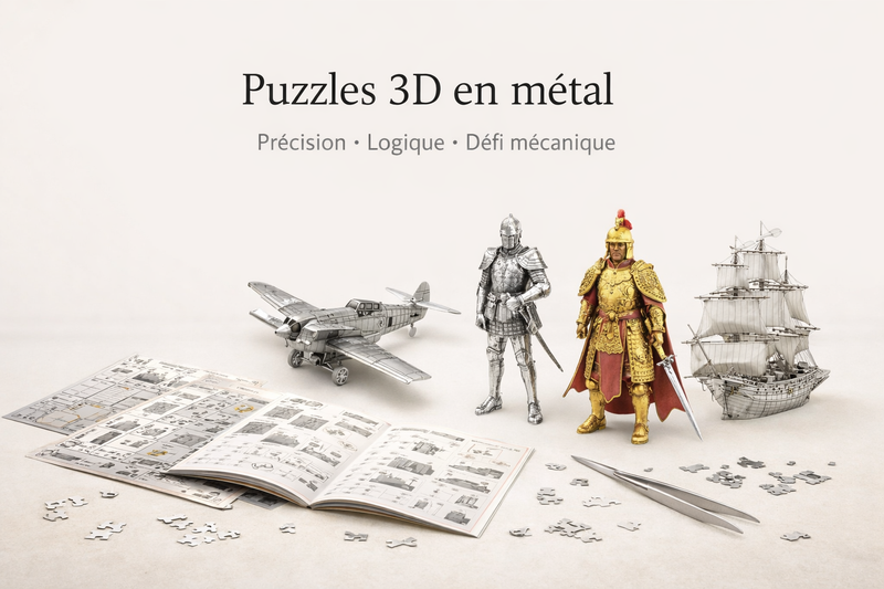 Puzzles 3D en Métal – Jeux de Construction & Défis Mécaniques