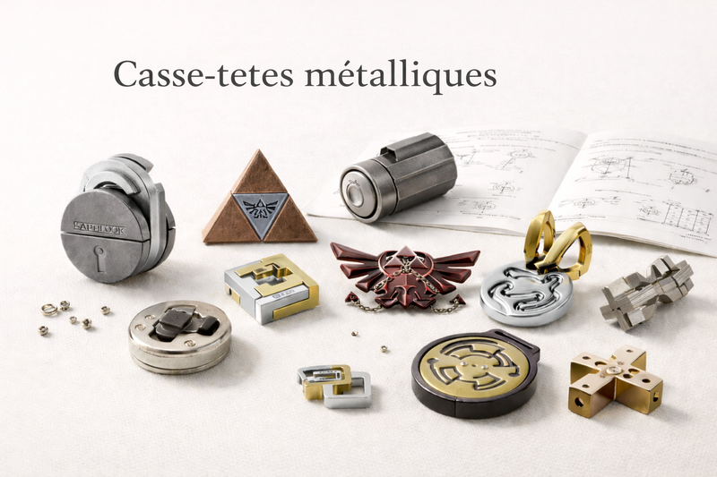 Casse-Têtes en Métal – Jeux de Réflexion Robustes & Défis Logiques