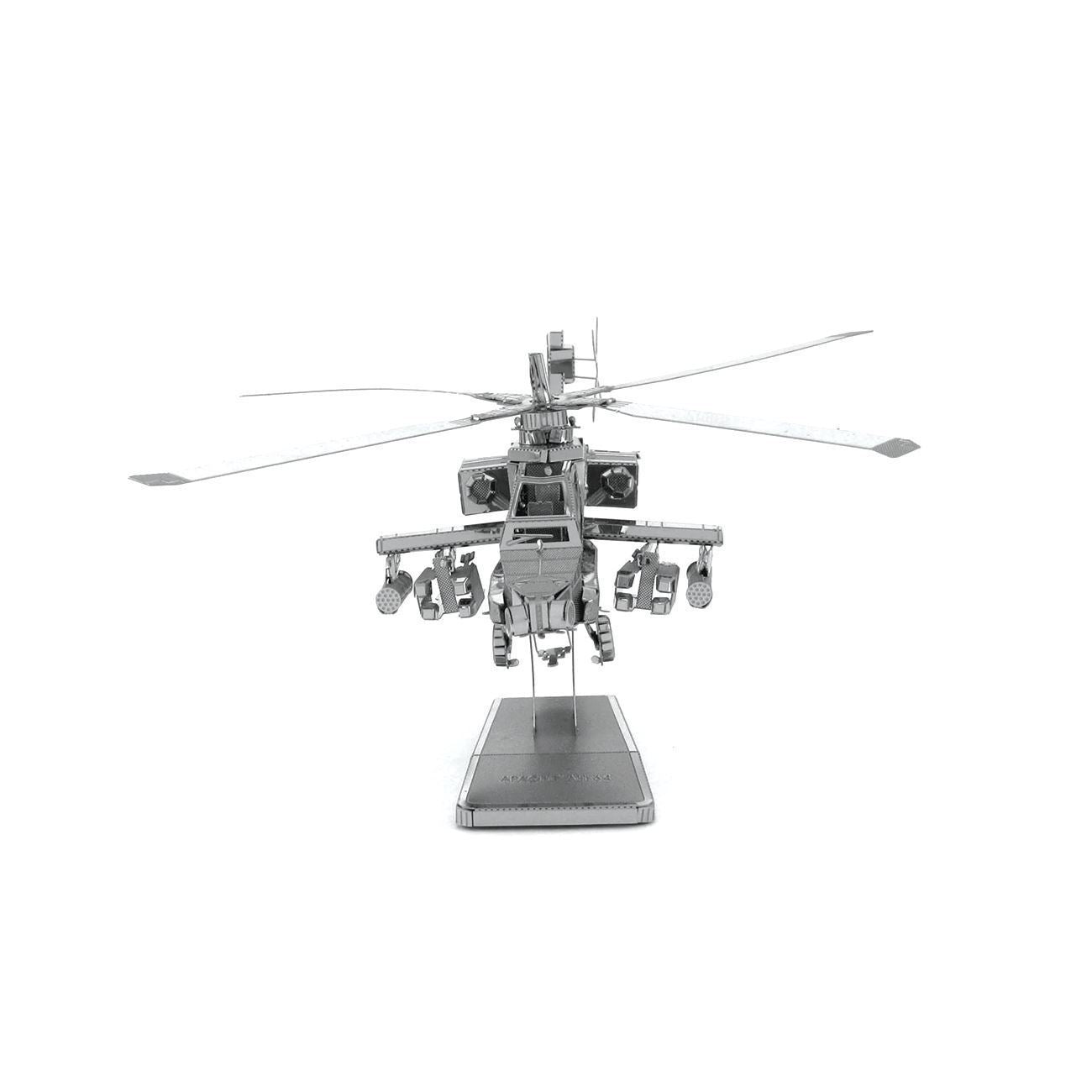 Maquette Metal Earth hélicoptère Apache – objet de collection
