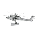 Maquette 3D Metal Earth AH-64 Apache en acier inoxydable
