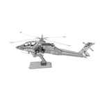 Maquette 3D Metal Earth AH-64 Apache en acier inoxydable
