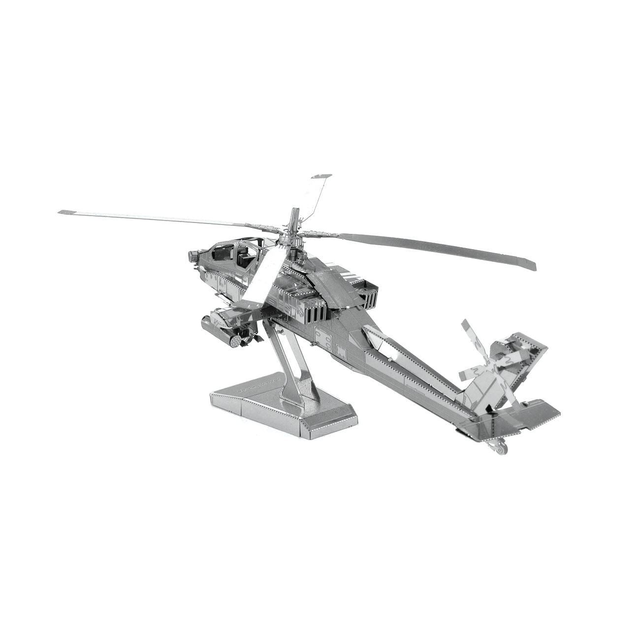 Puzzle 3D métal hélicoptère militaire AH-64 Apache
