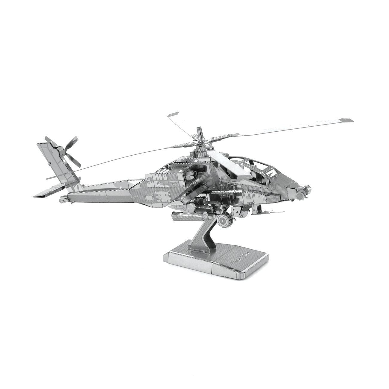 Maquette hélicoptère d’attaque Apache – puzzle métal

