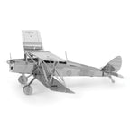 Maquette 3D Metal Earth DH82 Tiger Moth en acier inoxydable