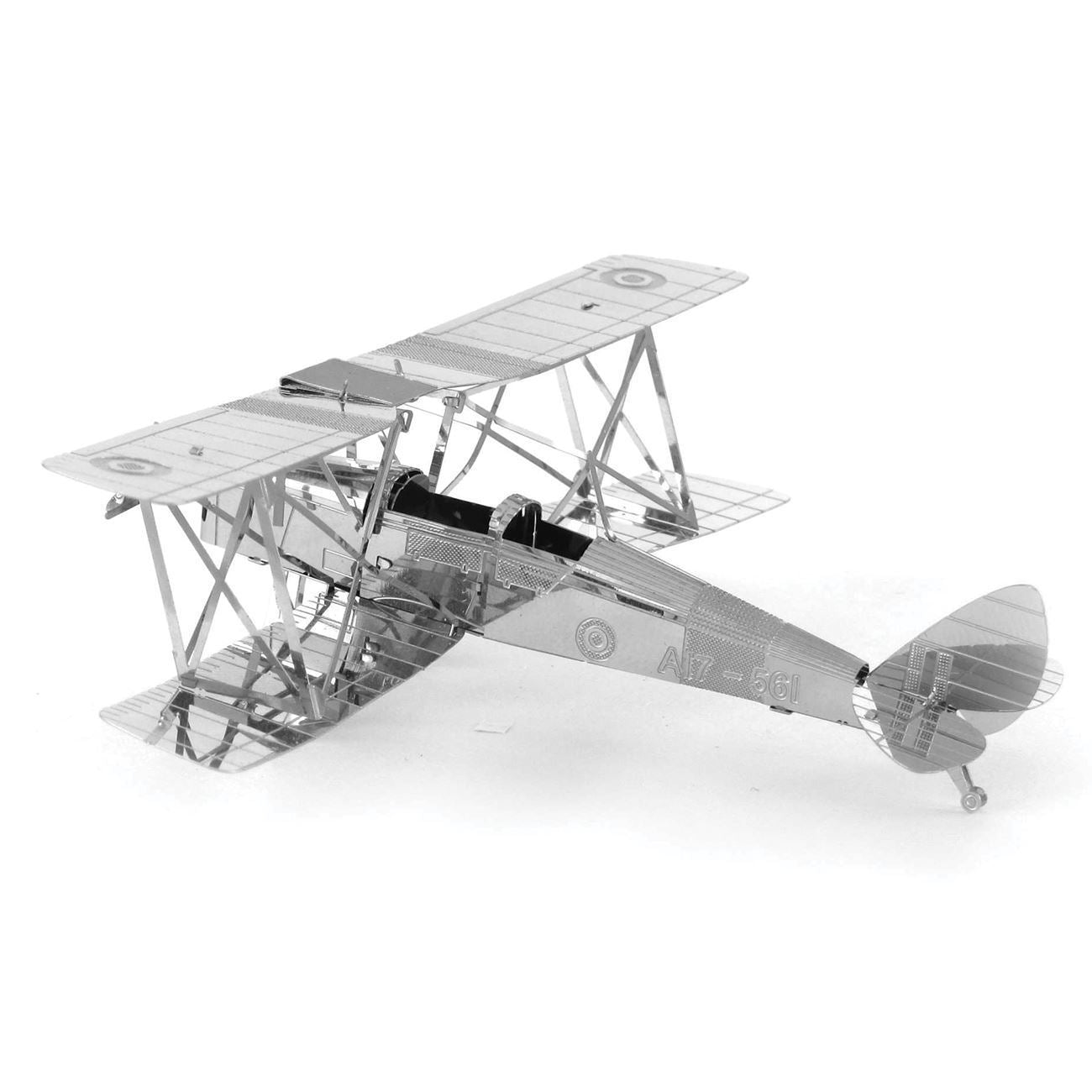 Maquette avion vintage DH82 Tiger Moth en métal