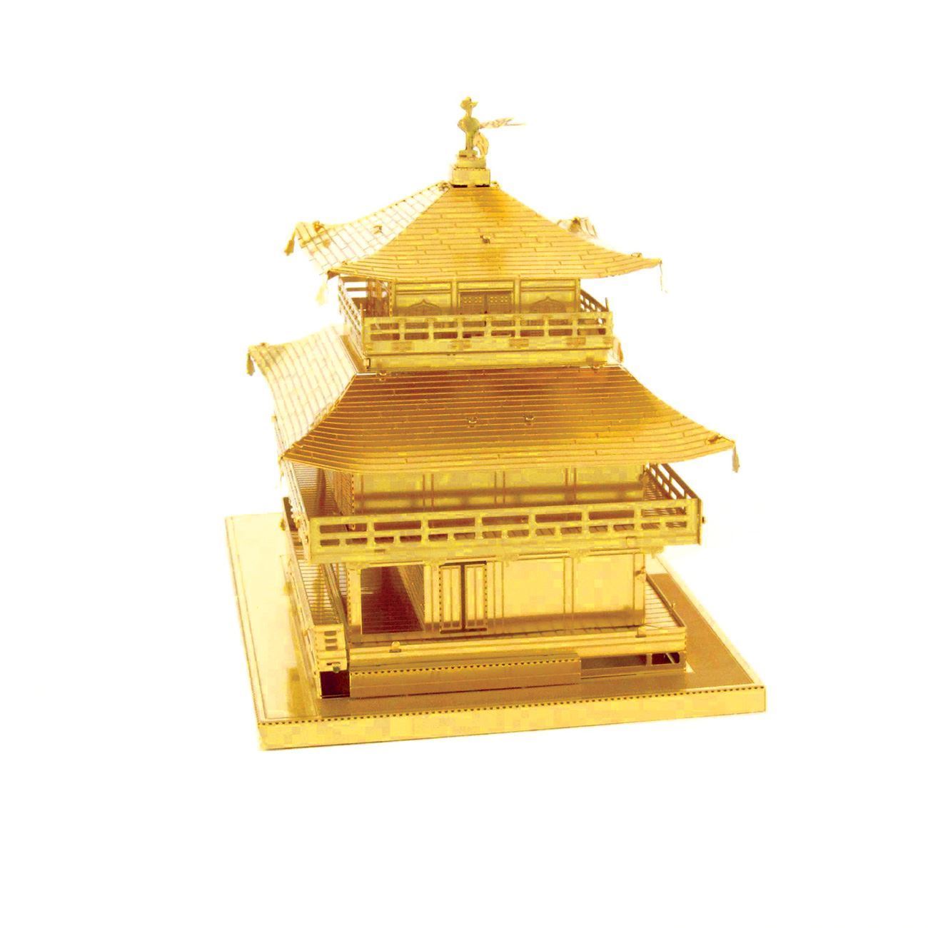 Maquette 3D Metal Earth Gold Kinkaku-Ji temple japonais en métal

