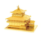 Maquette temple japonais Kinkaku-ji en acier inoxydable
