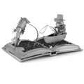 Maquette décorative métal book sculpture littérature
