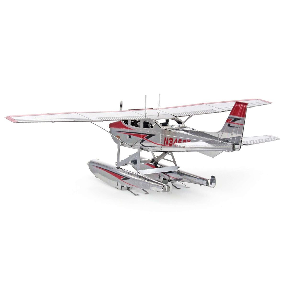 Maquette 3D Metal Earth Cessna 182 Floatplane en métal

