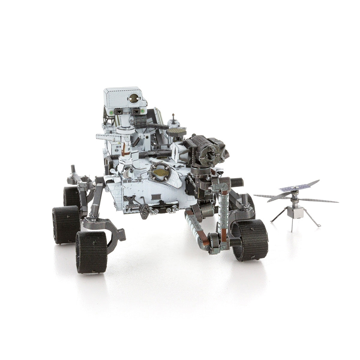Maquette 3D métal Mars Rover Perseverance et hélicoptère Ingenuity