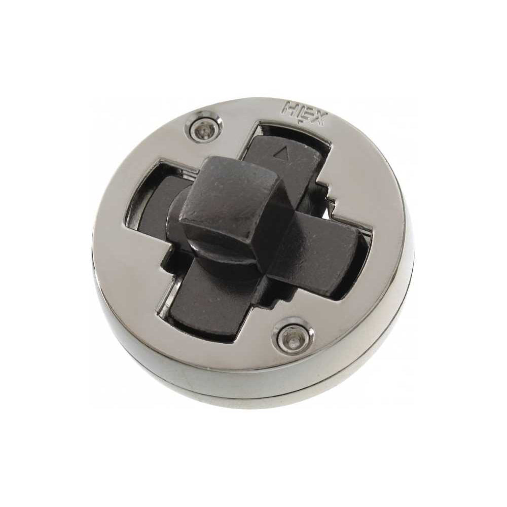 Casse-tête métal Huzzle Cast Hex Hanayama assemblé
