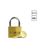 cadenas b-lock avec clé bloquée, puzzle mécanique ingénieux 10+