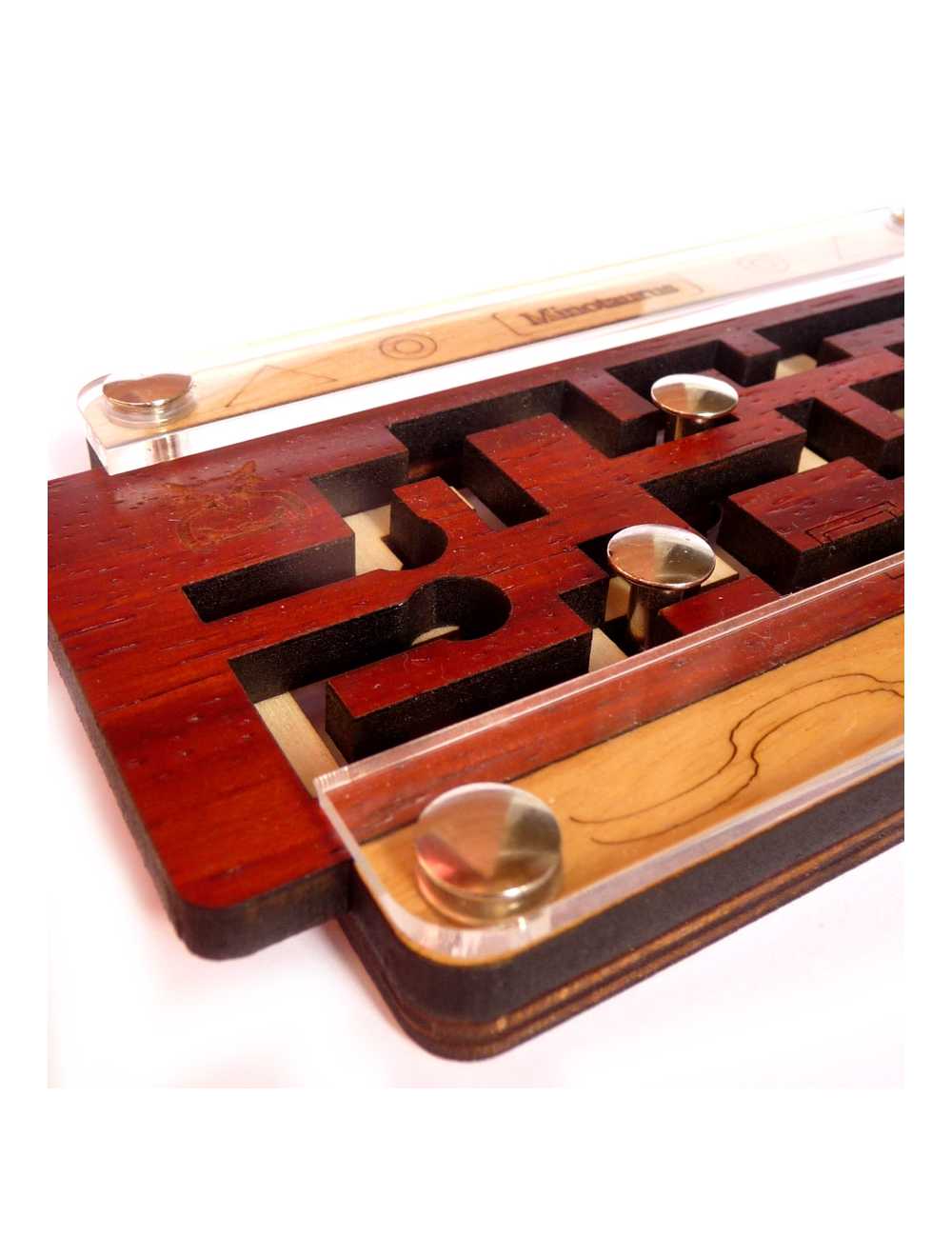 Puzzle Le Minotaure en bois noble – labyrinthe complexe signé Jürgen Reiche