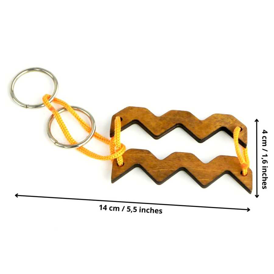 Puzzle Zodiaque Verseau en bois avec finition laser
