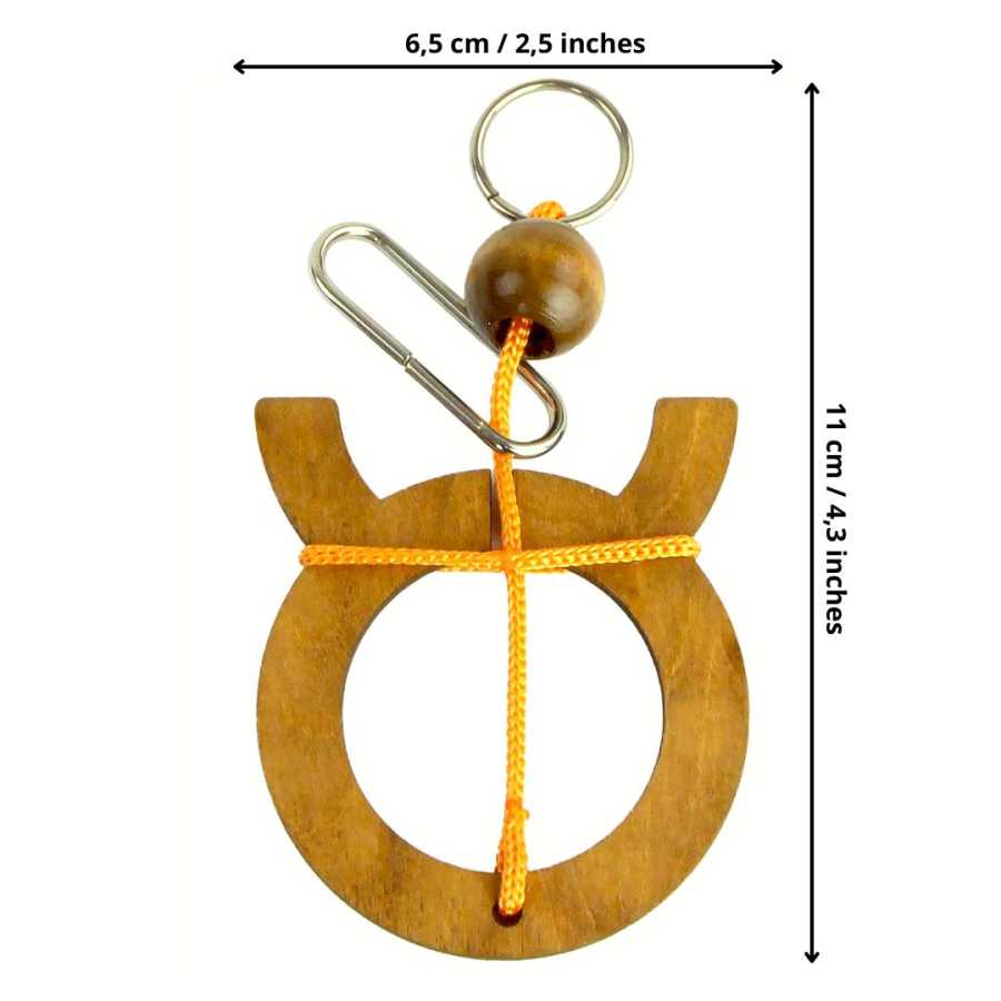 Détail du système de cordes du puzzle Zodiaque Taureau
