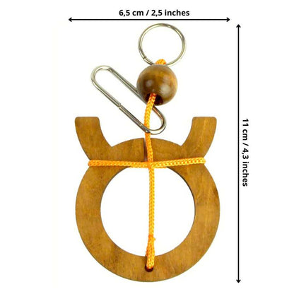 Détail du système de cordes du puzzle Zodiaque Taureau
