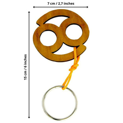 Vue rapprochée des cordes et de l’anneau du puzzle Zodiaque Cancer
