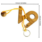 Puzzle Zodiaque Capricorne en bois démonté montrant le mécanisme
