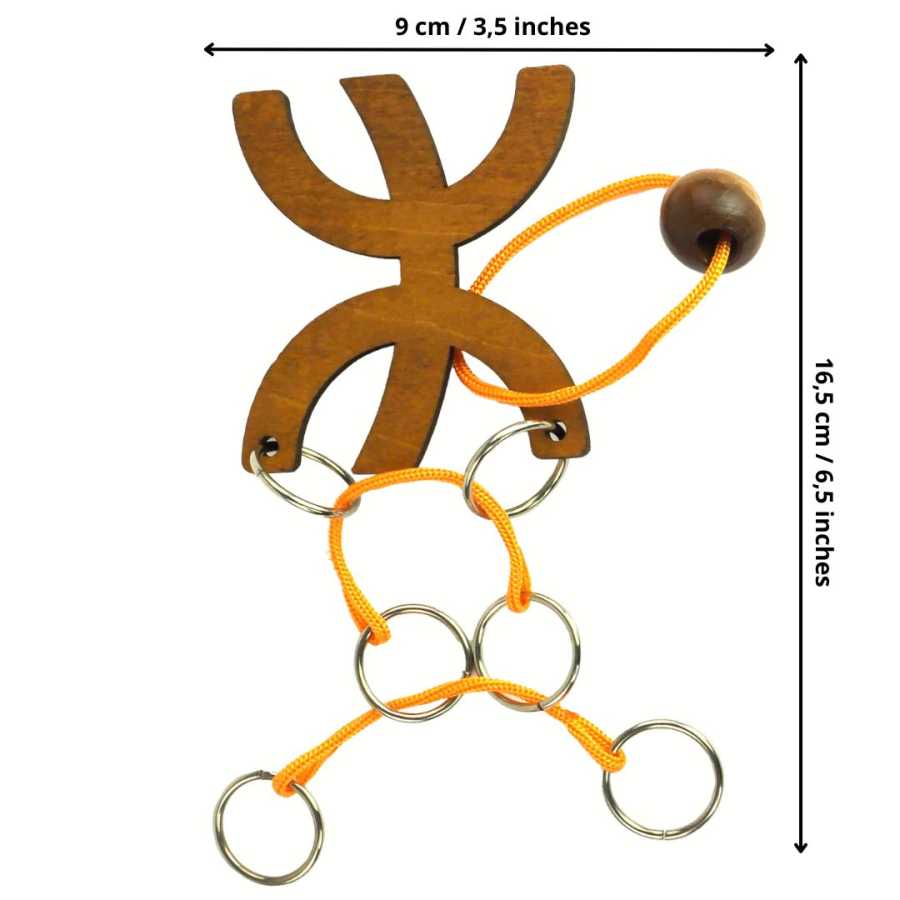 Détail du système de cordes du puzzle Zodiaque Poissons
