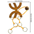 Détail du système de cordes du puzzle Zodiaque Poissons
