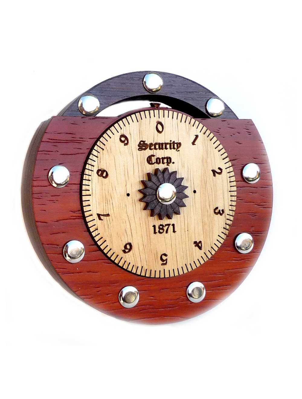 Cadenas-casse-tête Lucchetto 064 en bois naturel
