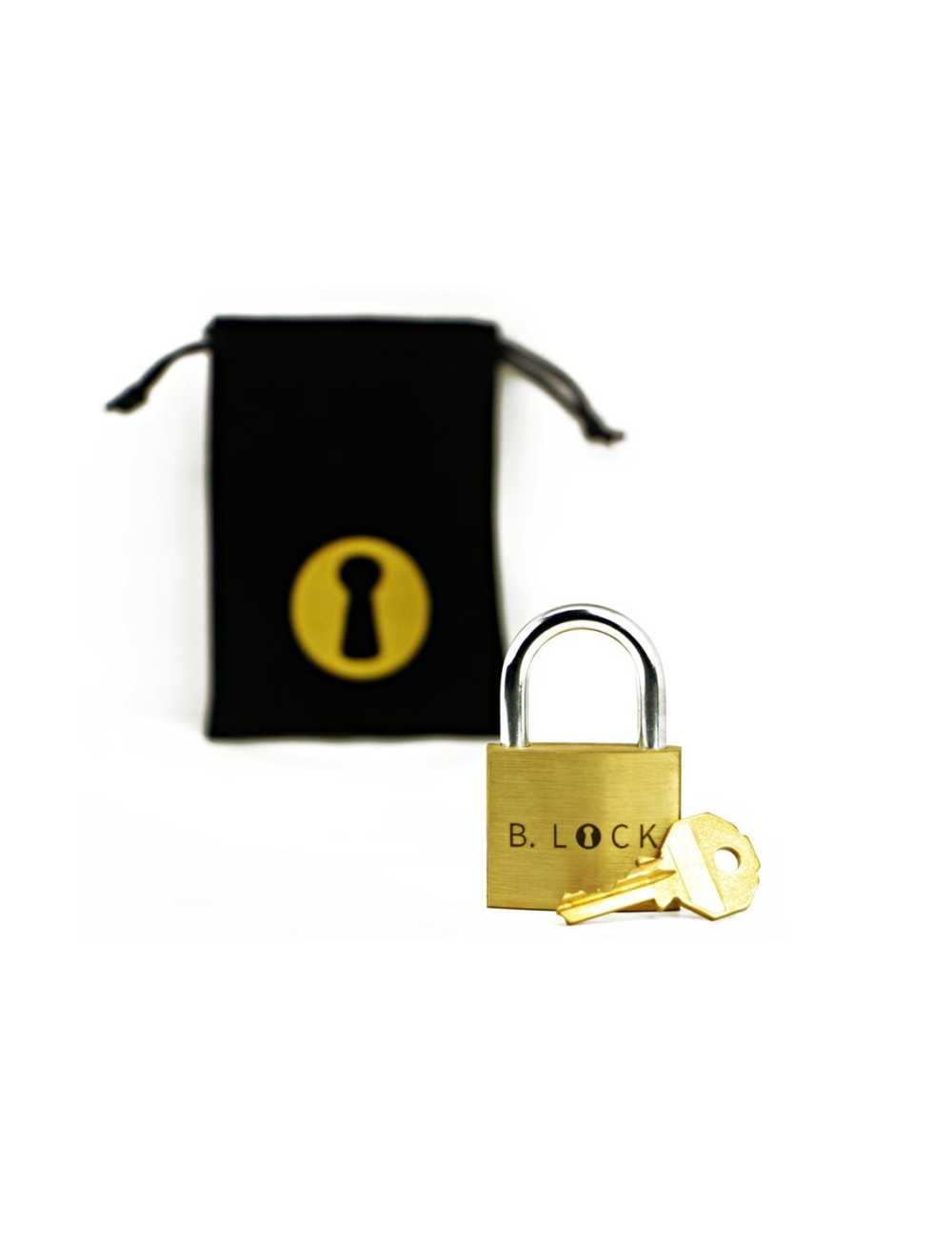 cadenas puzzle b-lock en métal massif, objet de collection industriel