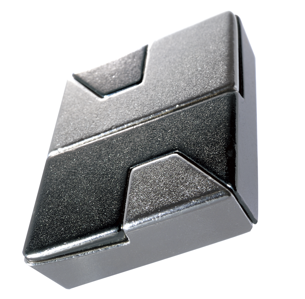 Huzzle Cast Diamond, casse-tête en métal Hanayama niveau 1
