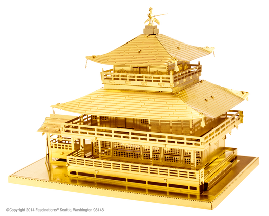 Maquette Metal Earth Gold Kinkaku-Ji, modèle 3D en métal découpé au laser à assembler
