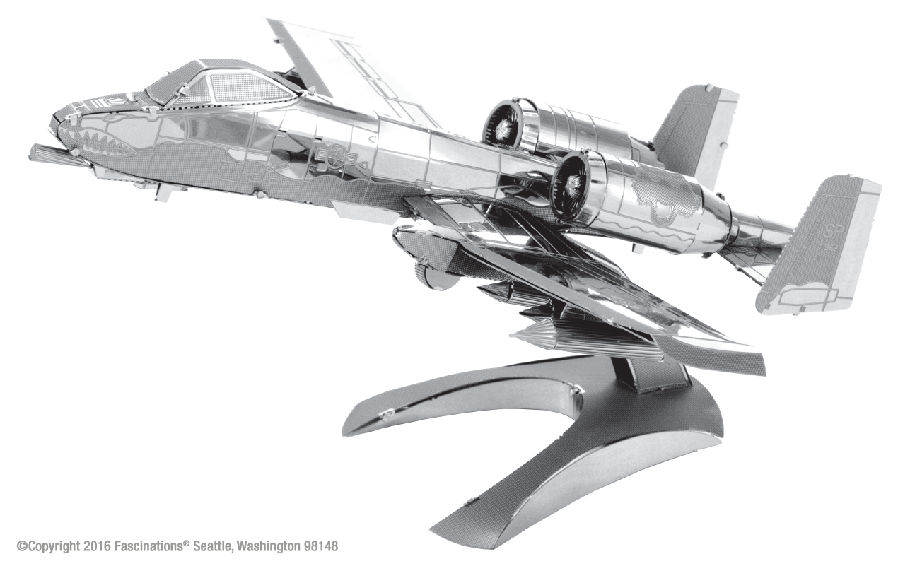 Maquette Metal Earth A-10 Warthog, modèle 3D en métal découpé au laser à assembler