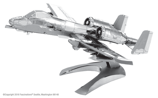 Maquette Metal Earth A-10 Warthog, modèle 3D en métal découpé au laser à assembler