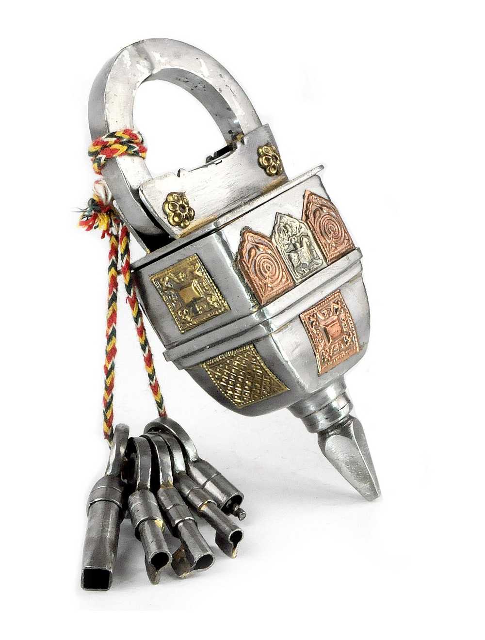 Serrure Puzzle 5 Clés – Cadenas-Puzzle métal artisanal | Déf i & coffre-énigme