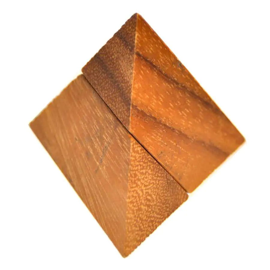 Puzzle en bois Pyramid 2 Pcs assemblé en forme de petite pyramide
