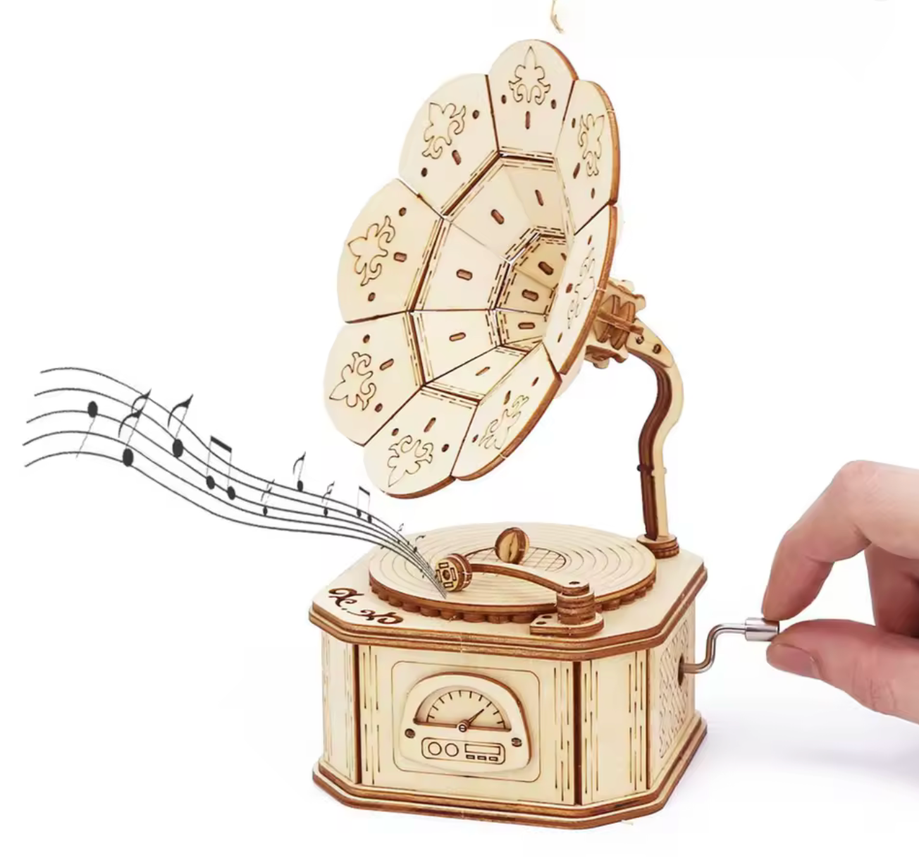 Gramophone boîte à musique à assembler | Maquette mécanique