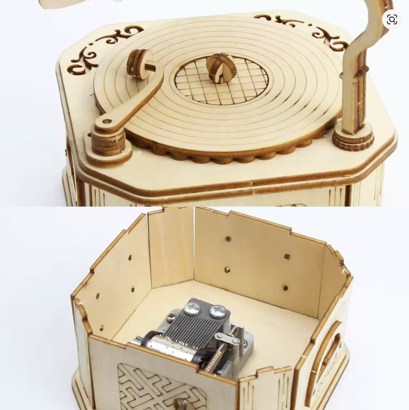 Gramophone boîte à musique à assembler | Maquette mécanique