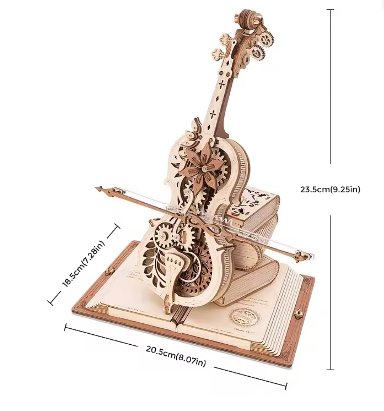 Puzzle 3D en bois – Violoncelle magique à musique
