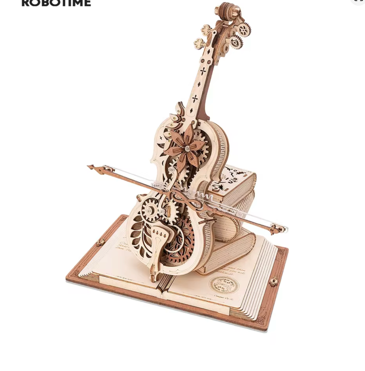 Puzzle 3D en bois – Violoncelle magique à musique