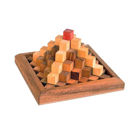 Pyramide des Incas puzzle en bois assemblée