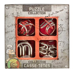 Coffret de 4 puzzles mécaniques en métal – jeu de réflexion et logique