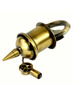 Cadenas-puzzle Amaravati fermé – serrure énigmatique artisanale