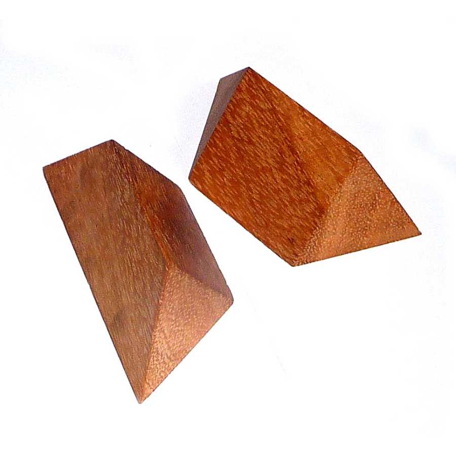 Casse-tête Pyramid 2 Pcs en bois avec deux pièces séparées
