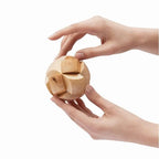 Détail du bois naturel – casse-tête sphère en bois Ball Puzzle