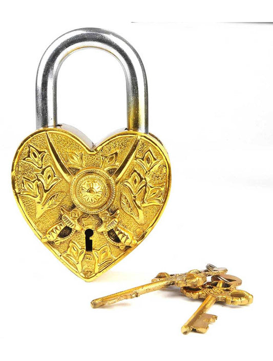 Big Heart Lock – Cadenas-Puzzle métal | Puzzle lock grand format & défi mécanique Logica