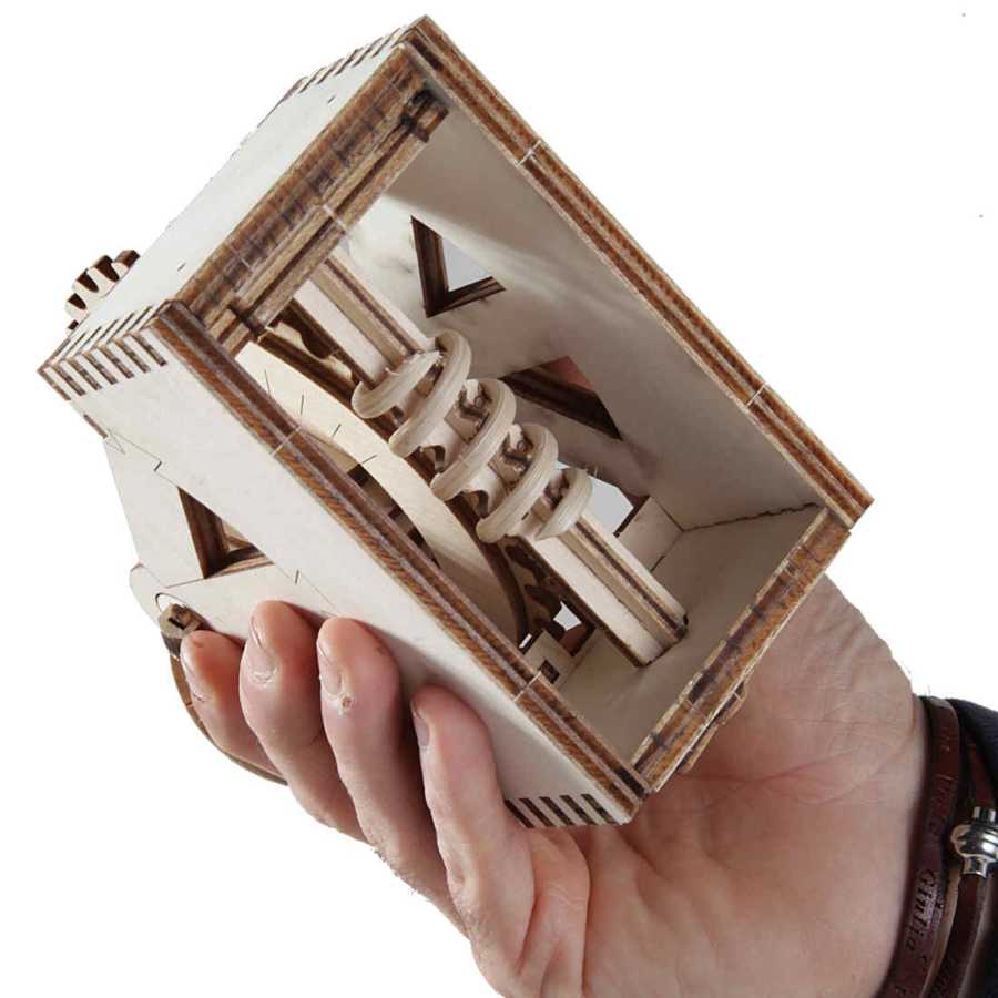 Bombarde assemblée – machine mécanique inspirée de Léonard de Vinci