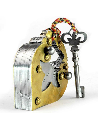 Heart-Shaped Puzzle Lock – Metal &amp; Brass | Handcrafted Puzzle Lock
