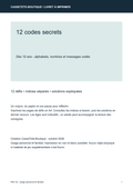 12 codes secrets - Livret PDF à imprimer
